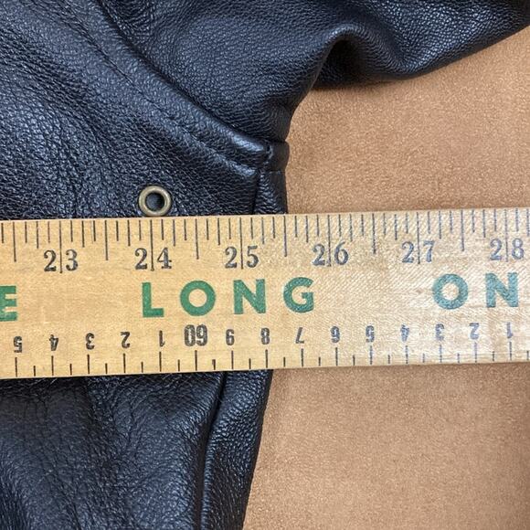 L.L Bean Goatskin Flying Tiger A-2 Thinsulate Leather Bomber Jacket Size L - Picture 10 of 12